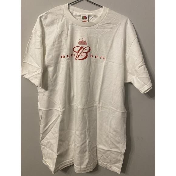 Budweiser Other - Vintage 2000s Budweiser Beer Promo Graphic T Shirt Men's XL White Rare